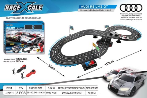 Tor Wyścigowy R/C AUDI 1:43 - 113x54 cm