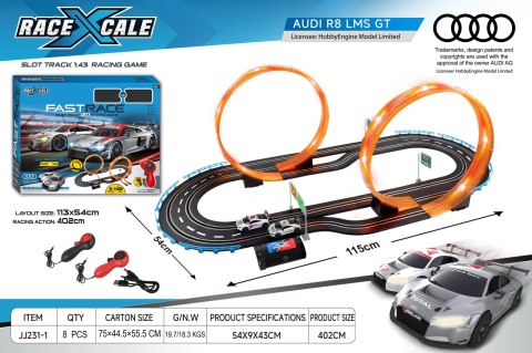Tor Wyścigowy R/C AUDI 1:43 - 115x54 cm