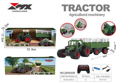 Traktor R/C z Naczepą i Kiprem