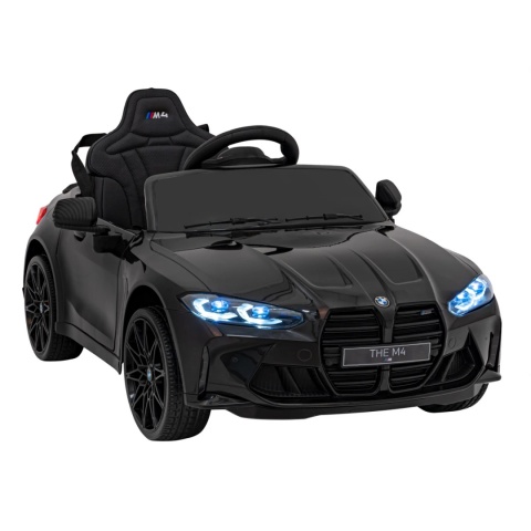 BMW m4 Czarny Auto na akumulator EVA Skóra pilot