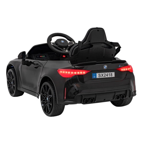 BMW m4 Czarny Auto na akumulator EVA Skóra pilot