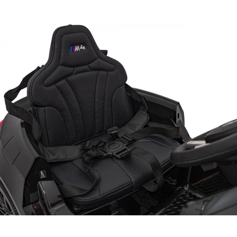 BMW m4 Czarny Auto na akumulator EVA Skóra pilot