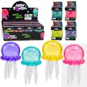 Gniotek Antystresowy Elastyczna Ośmiornica Brokatowa Squishy Kolorowa 9cm
