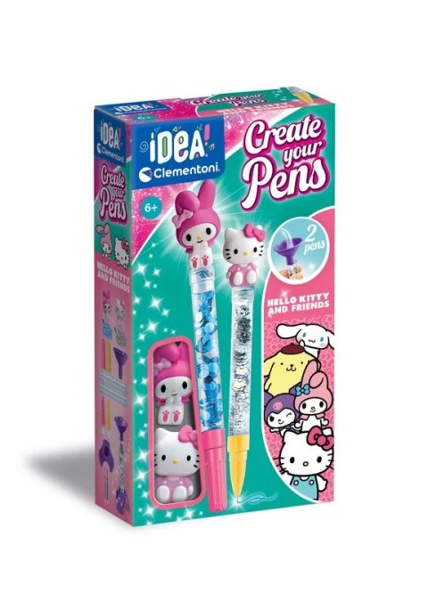 Idea Art Zestaw Mini Fabryka Długopisów Hello Kitty i Przyjaciele Hello Kitty i My Melody Clementoni 18433