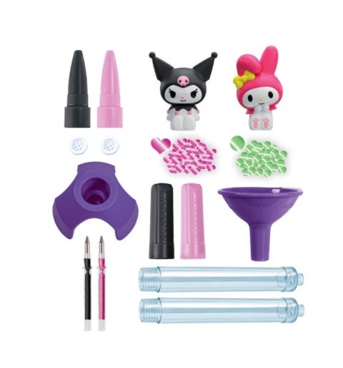 Idea Art Zestaw Mini Fabryka Długopisów Hello Kitty i Przyjaciele My Melody i Kuromi Clementoni 18431