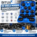 Zestaw narzędzi Kluczy Nasadowe Nasadki do filtrów oleju 15szt BITUXX