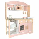 Kuchnia dla dzieci drewniana MDF MODERN CLASSIC akcesoria 82cm różowa