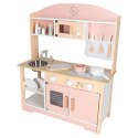 Kuchnia dla dzieci drewniana MDF MODERN CLASSIC akcesoria 82cm różowa