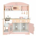 Kuchnia dla dzieci drewniana MDF MODERN CLASSIC akcesoria 82cm różowa