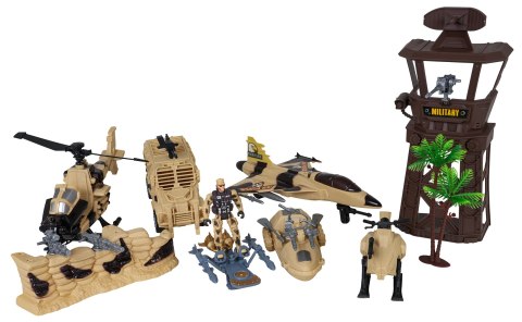 MEGA Zestaw Militarny z Figurkami i Pojazdami