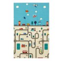 Mata Do Raczkowania Piankowa Składana Dwustronna Droga Misie 120x180 cm