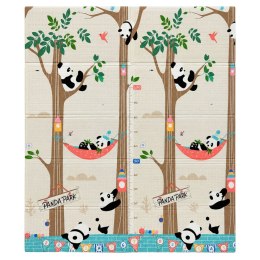 Mata Edukacyjna Do Raczkowania Piankowa Składana Dwustronna Pandy 180x150cm