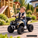 Quad J9 KHAKI BRĄZ-BEŻ na akumulator dla dzieci, muzyka, światło