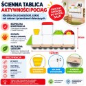 VIGA Tablica magnetyczna - Pociąg ze zwierzętami