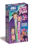 Idea Art Mini Fabryka Długopisów K-popowe Łowczynie Demonów Mira i Zoey Clementoni 18478