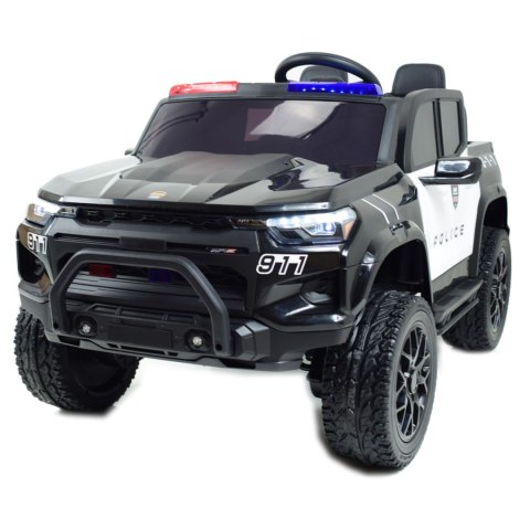 JEEP POLICYJNY NA AKUMULATOR, MIĘKKIE SIEDZENIE, MĘKKIE KOŁA. DLA 2 DZIECI 800W/JC604