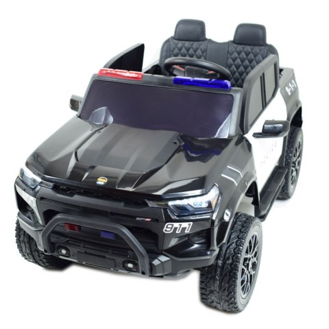 JEEP POLICYJNY NA AKUMULATOR, MIĘKKIE SIEDZENIE, MĘKKIE KOŁA. DLA 2 DZIECI 800W/JC604