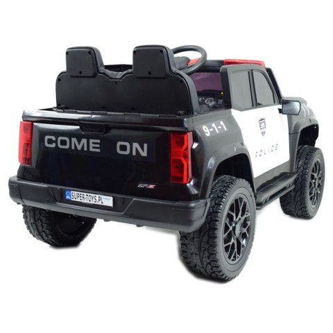 JEEP POLICYJNY NA AKUMULATOR, MIĘKKIE SIEDZENIE, MĘKKIE KOŁA. DLA 2 DZIECI 800W/JC604