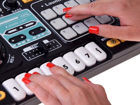 Kontroler MIXER DJ Podświetlana konsola dla dzieci + mikrofon ZA6303