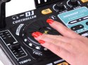 Kontroler MIXER DJ Podświetlana konsola dla dzieci + mikrofon ZA6303