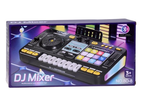 Kontroler MIXER DJ Podświetlana konsola dla dzieci + mikrofon ZA6303