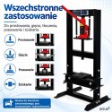 Prasa hydrauliczna warsztatowa 6t do tłoczenia i prostowania metalu 2 podkładki