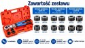 Praska do rur PEX ALU-PEX BITUXX 6 ton - zestaw 12 szczęk TH U V
