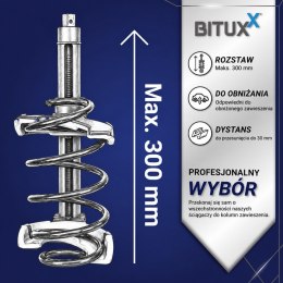 Ściągacz sprężyn zawieszenia samochodowego 3 pary szczęk 80-190 mm w walizce