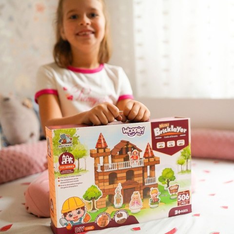 Zamek z Cegiełek 3w1 506 el. Figurki Zestaw Konstrukcyjny DIY dla Dzieci