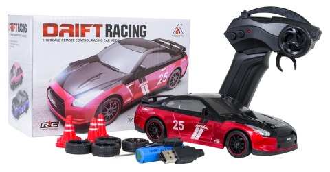 Auto Do Driftu RACING 25 Czerwone 1:18