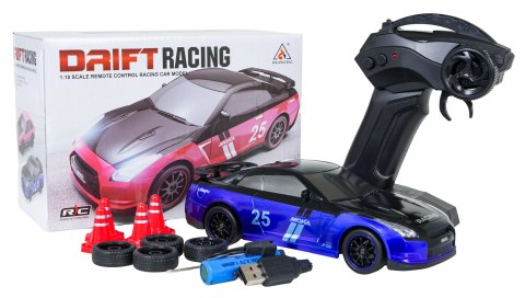 Auto Do Driftu RACING 25 Niebieski 1:18