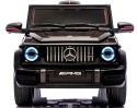 Auto na akumulator Mercedes AMG G63 4x4 CZARNY Piankowe koła Eva, miękki fotelik Licencja