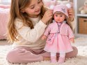 Urocza Lalka 43 cm z długimi włosami, w różowej sukience, kurteczce ZA6442