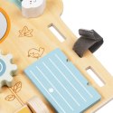 WOOPIE GREEN Tablica Manipulacyjna Edukacyjna Sensoryczna Domek Montessori 2w1 8 el.