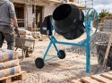Betoniarka elektryczna BITUXX 160 l 650 W do betonu i zapraw