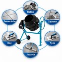 Betoniarka elektryczna BITUXX 160 l 650 W do betonu i zapraw
