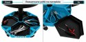 Stołek warsztatowy BITUXX Pro Line z regulacją wysokości 43-53 cm, wygodnym siedziskiem, 4 kółka