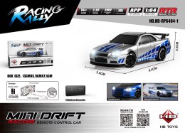 Auto R/C Do MINI Drift 1:64 SmokeRacer Srebrny
