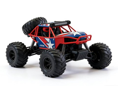 Auto Terenowe R/C 1:10 CAPITAN Niebiesko Czerwony