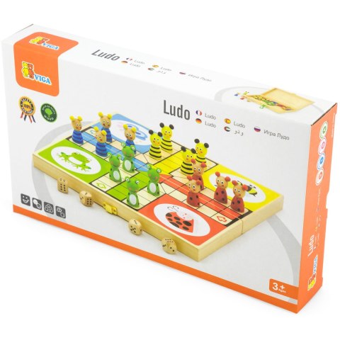 Drewniana gra Ludo Chińczyk Viga Toys