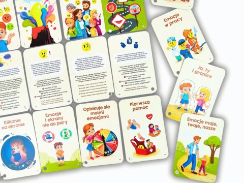 Kapitan Nauka Montessori Karty obrazkowe EMOCJE - karty i poradnik GR0908