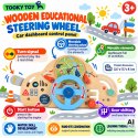 TOOKY TOY Drewniana Kierownica Edukacyjna 3+
