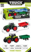 Traktor Zielony z Przyczepą