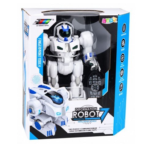 Robot Interaktywny 2w1 Zdalnie Sterowany Auto Taniec Odcisk Palca LED K4