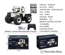Traktor Biały 1:24 z Pilotem Mercedes Benz