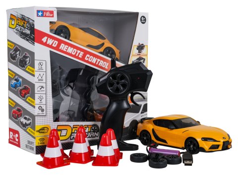Auto Do Driftu SPEED + Akcesoria Żółte