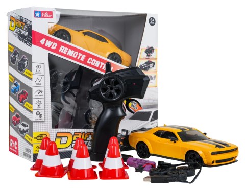 Auto Do Driftu SPORT + Akcesoria Żółte
