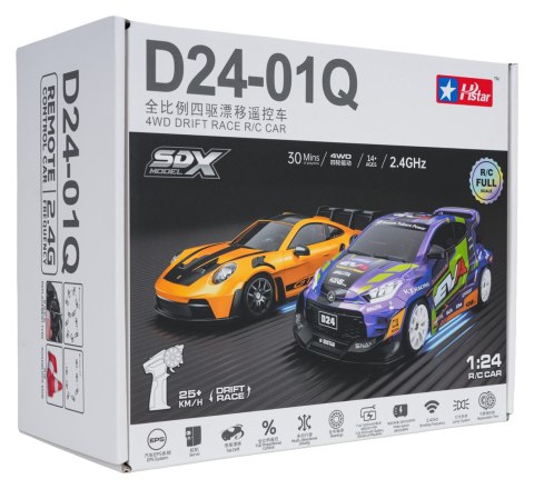Auto R/C Do Drift WolfSlide 1:24 + Akcesoria Biały