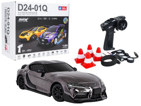 Auto R/C Do Drift WolfSlide 1:24 + Akcesoria Czarny