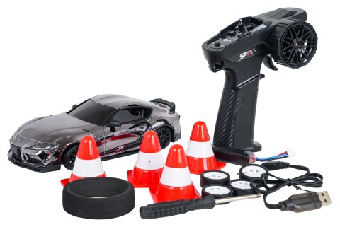Auto R/C Do Drift WolfSlide 1:24 + Akcesoria Czarny